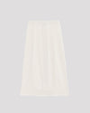 BASERANGE Elastic waist skirt Comfortable French BAS-SKFO-LC-SU25-UNDYED